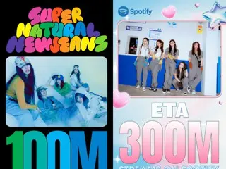 《NewJeans》、《Supernatural》和《ETA》在 Spotify 的播放量分別超過 1 億和 3 億