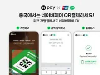 「Naver Pay」與「微信支付」連結，中國大部分地區可進行二維碼支付=韓國報道