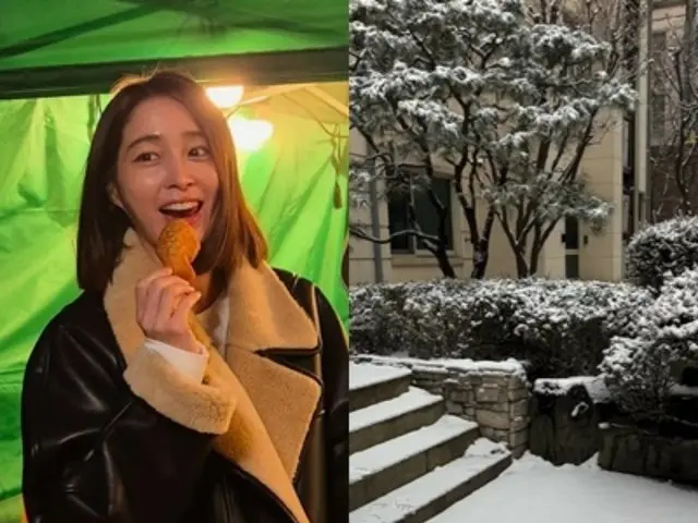 演員李珉廷與她可愛的女兒分享新年祝福......“願你充滿了雪一樣的美麗。”