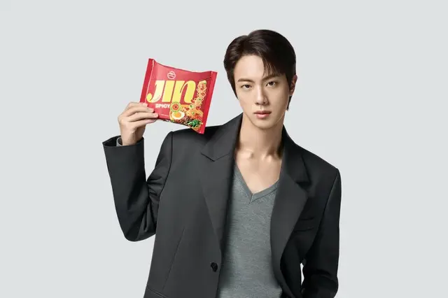 「BTS」JIN、オットギ「ジンラーメン」のグローバルモデルに