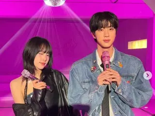 崔藝娜（前 IZONE）和防彈少年團的 JIN 的雙人照…令人眼花繚亂的視覺吸引力