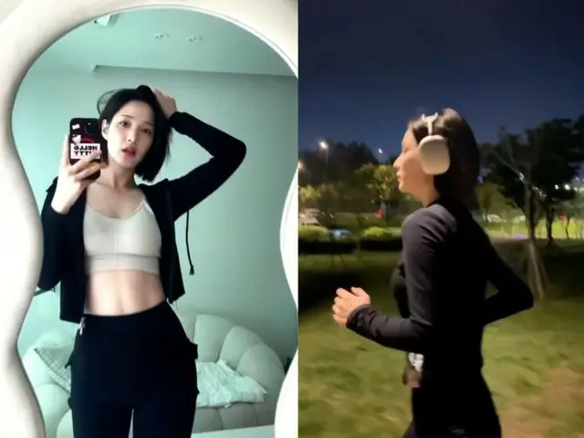 Yulhee（前 LABOUM 成員）展示她纖細的腰部和腹肌...減肥成功