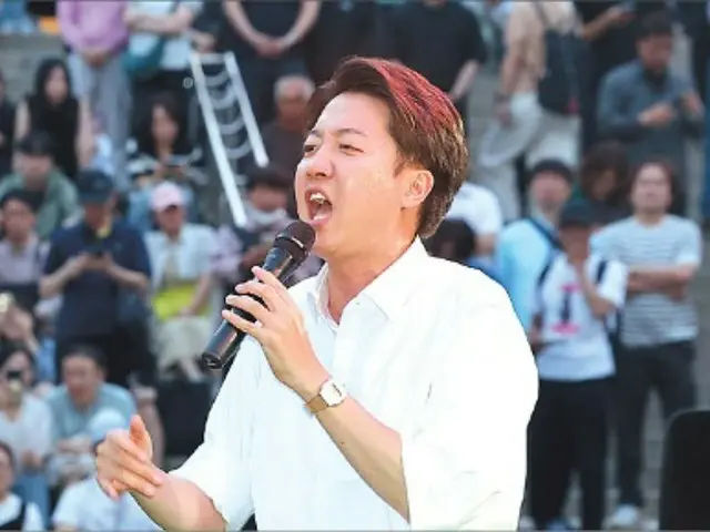 新改革黨總統候選人李準錫在大邱壽城池發表最後一次競選演說…「我要新保守派的種子資金」（韓國）