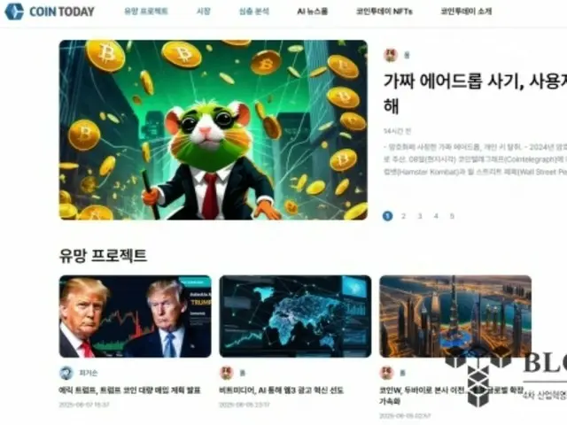 Blockchain Today 正式推出人工智慧產生的加密貨幣新聞網站“Coin Today”