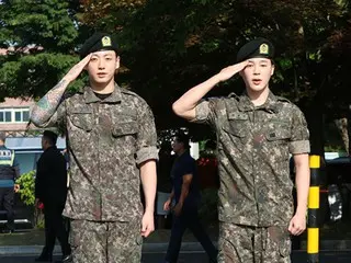 [照片] 防彈少年團 JIMIN 和 JUNG KOOK 服完 1 年 6 個月的兵役後於今天 (11 日) 退伍！