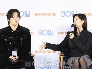 [圖]演員姜河那和演員素敏出席電影《30天》製作匯報會……“兩人是第二次合作”