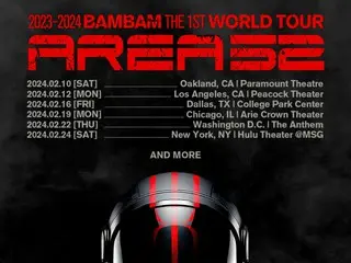《GOT7》BamBam公佈2024年美國6座城市世界巡迴行程...更多地點將在未來公佈