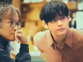 「防彈少年團」V在COMPOSE COFFEE新廣告中與韓國最佳CM導演柳光圭有特殊邂逅