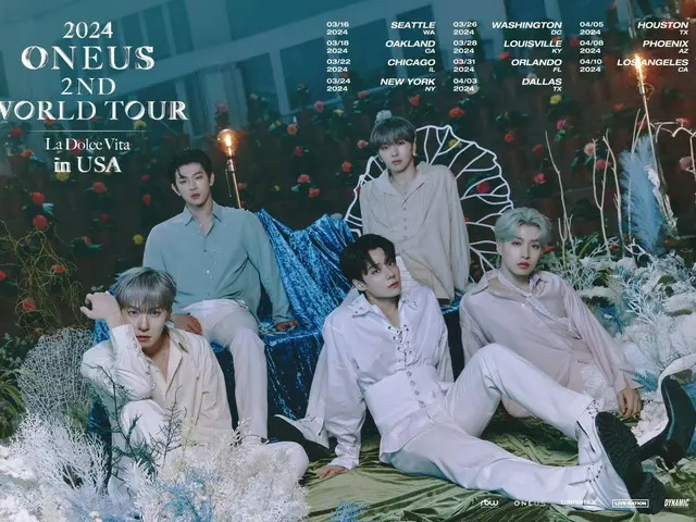 「ONEUS」發布美國第二次世界巡迴海報...從三月開始