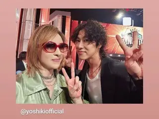 「東方神起」允浩與擔任NTV《THE DANCE DAY》評審的YOSHIKI一起分享和平！