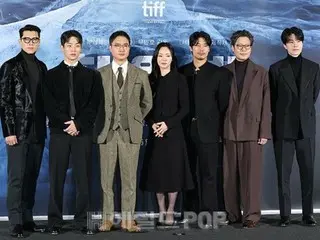 【圖】玄彬、李東旭、樸正珉等電影《哈爾濱》主演出席製作報告會…目光堅定