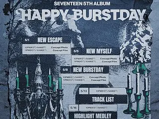 SEVENTEEN公開第五張正規專輯《HAPPY BURSTDAY》宣傳行程！