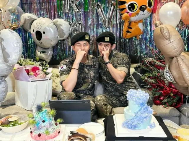 “BTS”RM＆V出院時以歡快的姿勢向粉絲們打招呼......“我真的很想念你們”