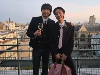 防彈少年團 J-HOPE 和演員孔侑在巴黎