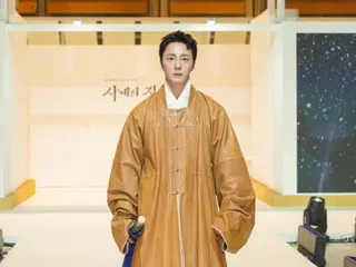 演員丁一宇以特別模特兒參加韓服博覽會T台走秀...展現韓服魅力