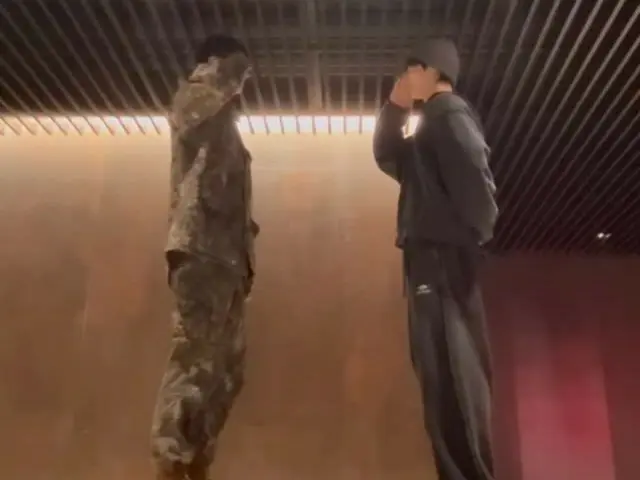 柾國（BTS）和士兵車銀優站在一起？ ！ ……「這不是合成圖吧？」挑戰影片爆紅（附影片）